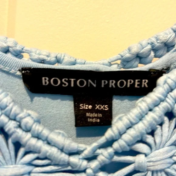 Boston Proper size XXS FUN FLIRTY blue dress! Great for partying - Picture 3 of 4